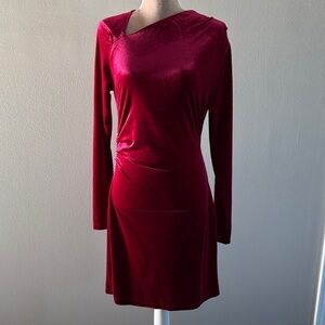 HYFVE Burgundy Long Sleeve Dress